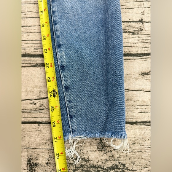 Tommy Hilfiger Blue Denim Jean Leggings, Distressed Hem Line, Women's Size 2 - Picture 5 of 12